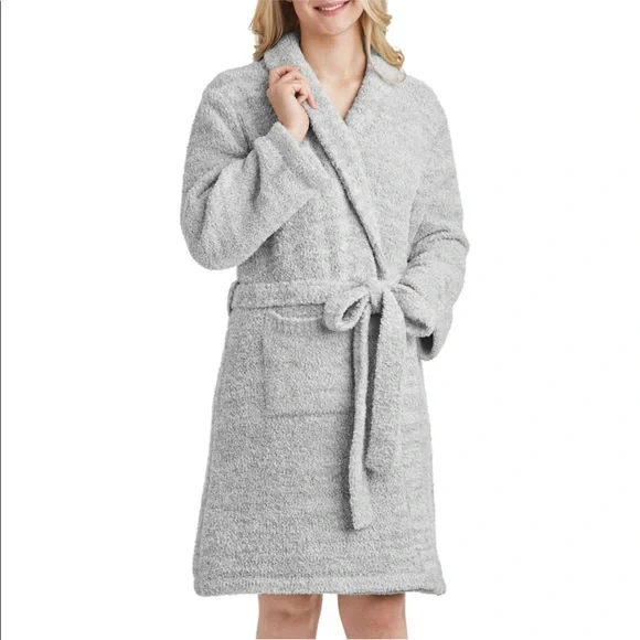 Luxury Premier Collection Cozy Wrap Robe-Grey - Picture 1 of 6